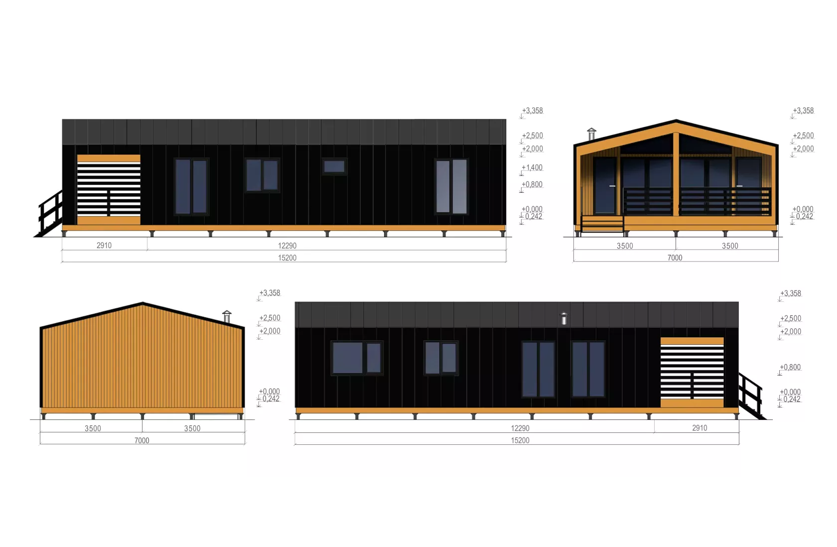 Макет проекта Barnhaus под ключ компании строительных компаний